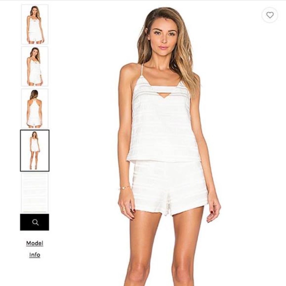 Endless Rose White Two Piece Set